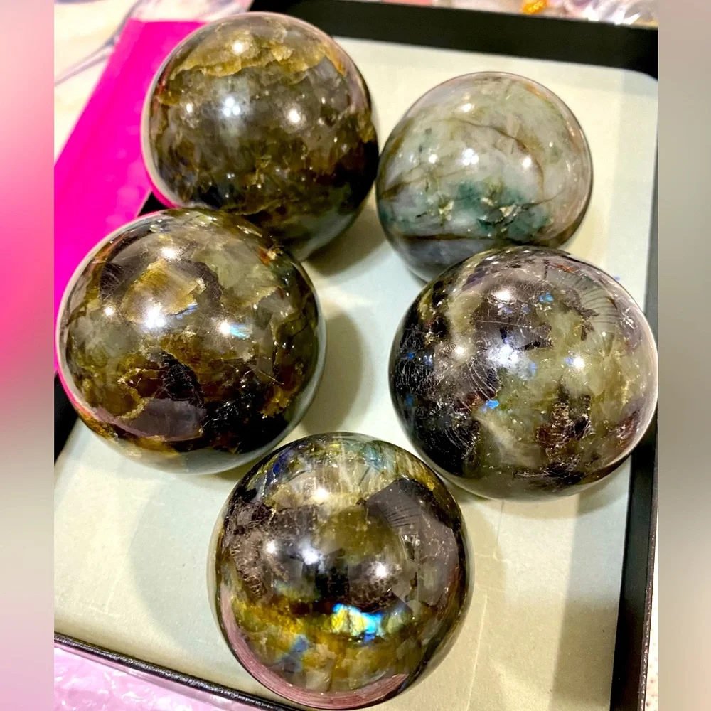 LABRADORITE SPHERES - Picture 1 of 1